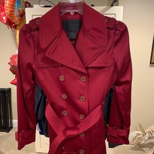 Burgundy Trench Coat